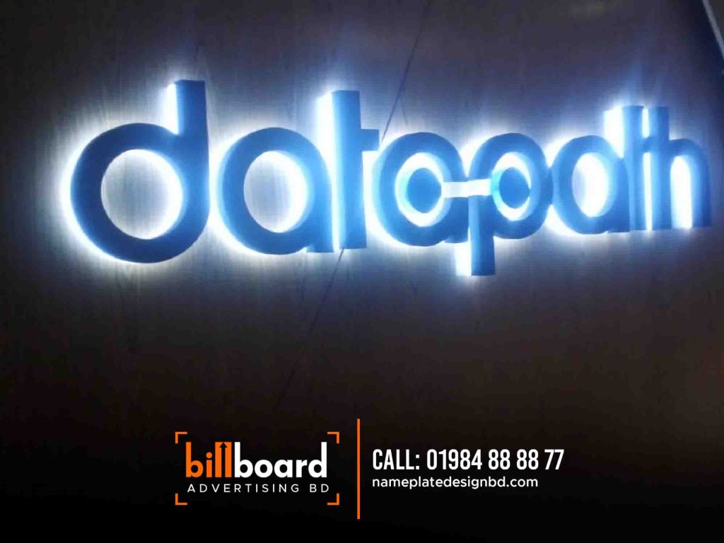 Backlit 3D Letter Billboard