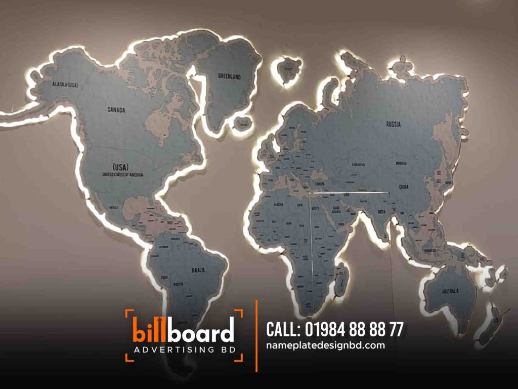 LED Map Billboard