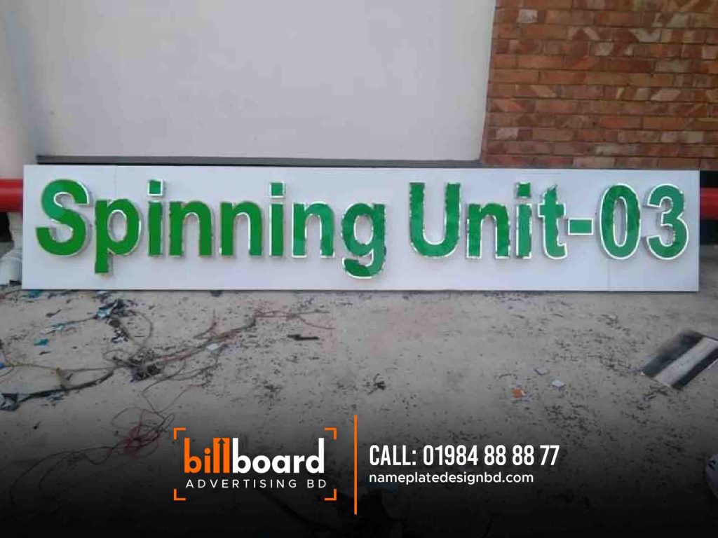 Stainless Steel Bata Model Letter Billboard