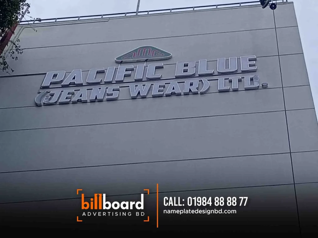 Bata Model Stainless Steel Letter Billboards